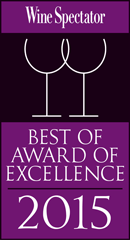 Wine Spectator Best of Award of Excellence 2015 Moderne Barn