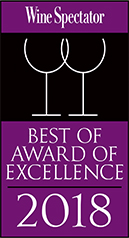 Wine Spectator Best of Award of Excellence 2018 Moderne Barn